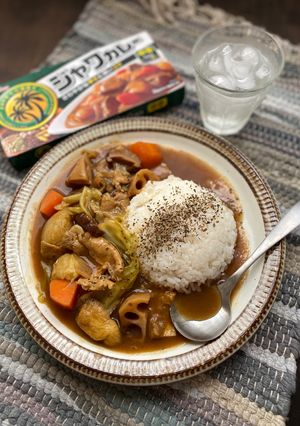お蕎麦屋さんの＊和風根菜カレー-レシピのメイン写真