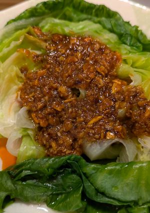 ボイルレタスと食べるラー油-レシピのメイン写真