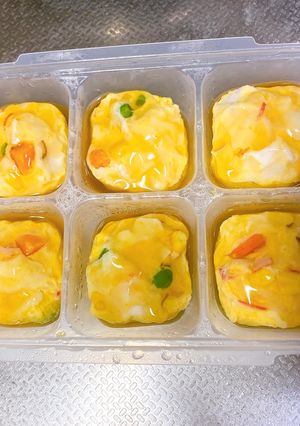 はんぺんとミックスベジタブルのかに玉-レシピのメイン写真