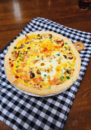 キノコとグリーンピースのキッシュ-レシピのメイン写真
