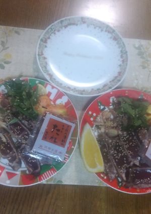 薬味たっぷりの鰹のたたき-レシピのメイン写真