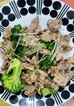 豚肉とブロッコリーの旨塩炒め物-レシピのメイン写真