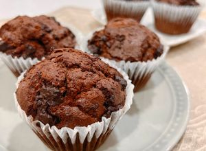 オートミールパウダーで作るチョコマフィン-レシピのメイン写真