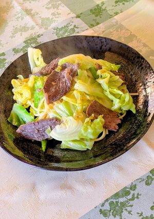 春キャベツと牛肉のパスタ🍝-レシピのメイン写真