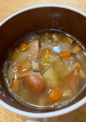 色々野菜とソーセージのスープ-レシピのメイン写真
