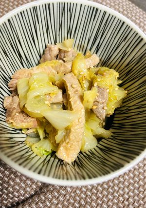 豚ロース肉とキャベツの辛子酢和え-レシピのメイン写真