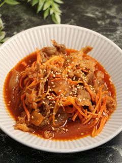 簡単!プルコギビーフ 牛丼の具リメイク-レシピのメイン写真