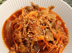 簡単！プルコギビーフ　牛丼の具リメイク-レシピのメイン写真