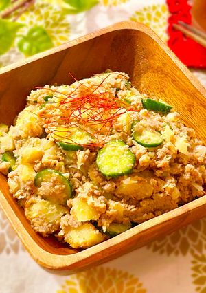 レンチン☆うま辛!冷やし坦々ポテトサラダ-レシピのメイン写真