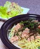 牛乳とバターで作る、明太子クリームパスタ