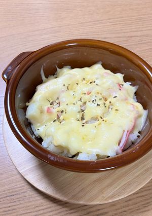 じゃがいもとカニカマのチーズ焼き-レシピのメイン写真