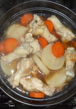 大根手羽元の鍋煮物♪簡単レシピ胃の弱い人-レシピのメイン写真