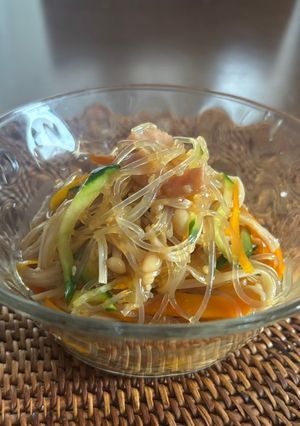 簡単！材料全入れ煮るだけ＊春雨サラダ-レシピのメイン写真