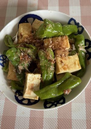 万願寺唐辛子と絹揚げの煮びたし-レシピのメイン写真
