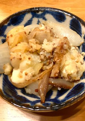 じゃがいもと玉ねぎのチーズマスタードあえ-レシピのメイン写真
