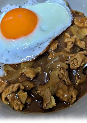 玉ねぎと薄切り肉のカレー-レシピのメイン写真