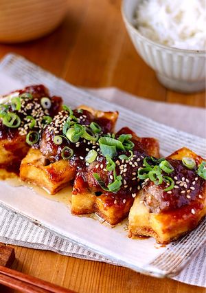 新米に合う♡厚揚げの絶品肉詰め-レシピのメイン写真