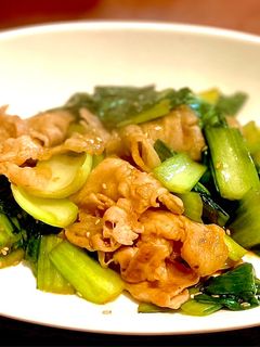 豚バラと青梗菜のオイスター炒め-レシピのメイン写真