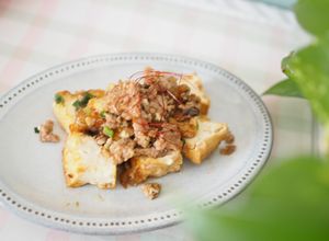 簡単！節約！厚揚げとひき肉 丼やおつまみ-レシピのメイン写真