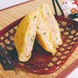 海老芋とエビの
油揚げ包み