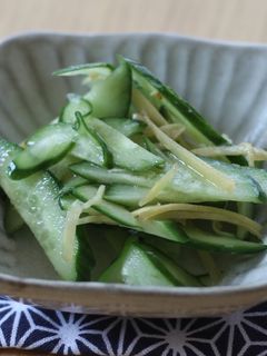 きゅうりと生姜のゴマ風味-レシピのメイン写真