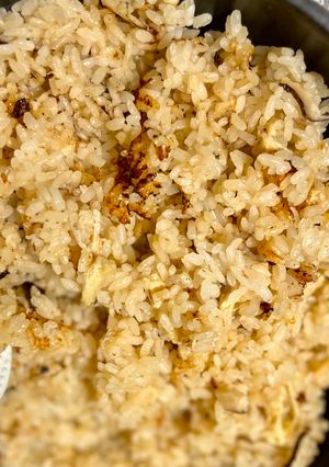 おでんの残り汁でフライパン炊き込みご飯-レシピのメイン写真