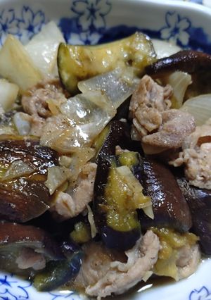 豚肉、ナス、玉ネギの砂糖醤油炒め-レシピのメイン写真