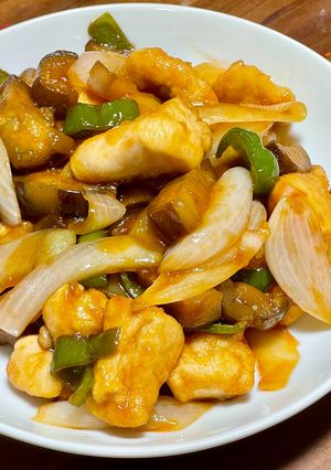 お肉だけでも!超柔らか鶏ムネの甘酢炒め-レシピのメイン写真