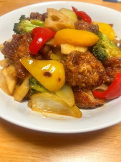 鶏肉と彩り野菜の甘酢炒め-レシピのメイン写真