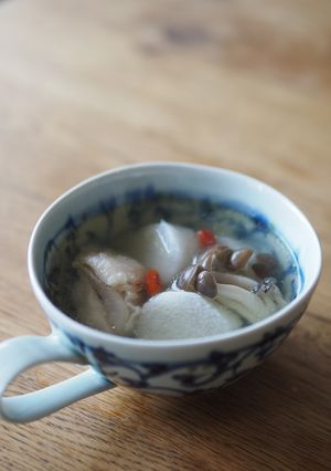 長芋と鶏肉の薬膳風スープ-レシピのメイン写真