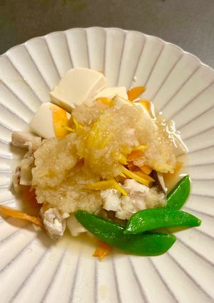 タラとお豆腐のゆずおろしあんかけ-レシピのメイン写真