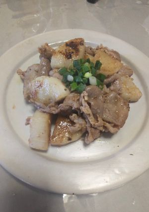 簡単🌟豚ロースと長芋のにんにく味噌炒め-レシピのメイン写真