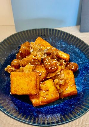 厚揚げと豚バラのミートボールあん炒め☆-レシピのメイン写真