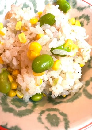 生コーンと生枝豆バター醤油夏ごはん-レシピのメイン写真