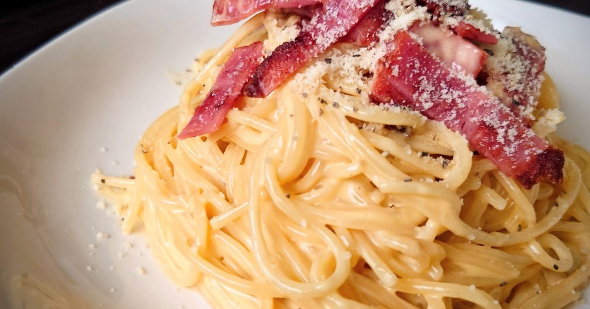ニンニク香る！ワンパンカルボナーラ by このむ 【クックパッド】 簡単
