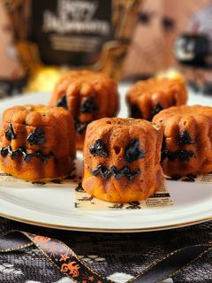 ハロウィン♪カボチャと米粉のマフィン♪-レシピのメイン写真