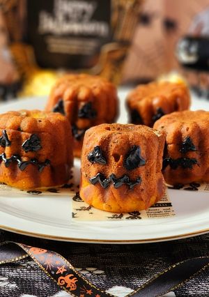 ハロウィン♪カボチャと米粉のマフィン♪-レシピのメイン写真