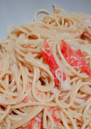 安価でカニクリームパスタ🦀-レシピのメイン写真