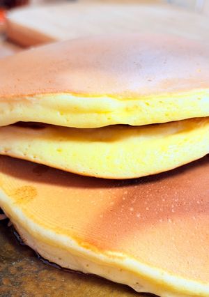 手作りホケミ♡ふわふわホットケーキ-レシピのメイン写真