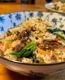 焼肉のたれで簡単ビビンバ風炊き込みご飯♪