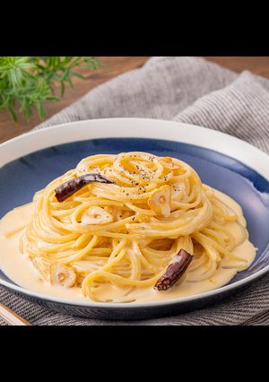 ペペカルボナーラパスタ-レシピのメイン写真