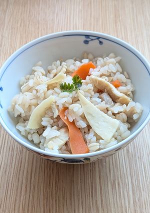 5月病対策　やる気アップのたけのこご飯-レシピのメイン写真