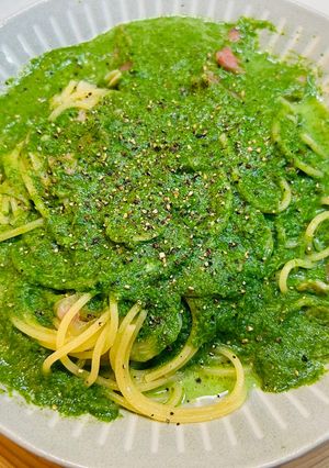 ほうれん草ミルクチーズソースの旨味パスタ-レシピのメイン写真