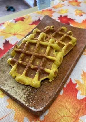 カボチャと米粉のワッフル-レシピのメイン写真