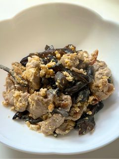 キクラゲと豚肉の卵炒め-レシピのメイン写真