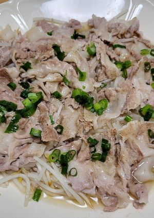 簡単料理！レンジで豚もやしのポン酢蒸し-レシピのメイン写真