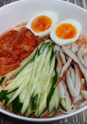 超簡単！韓国冷麺風そうめん！！-レシピのメイン写真