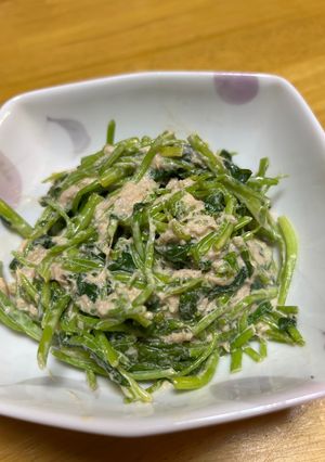 三つ葉とツナのゴママヨ和え-レシピのメイン写真