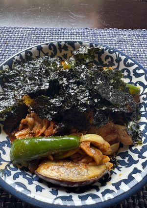 飯泥棒!余った野菜で旨辛豚キム炒め-レシピのメイン写真