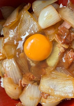 ★簡単★たまねぎベーコン丼-レシピのメイン写真